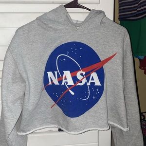cropped NASA hoodie